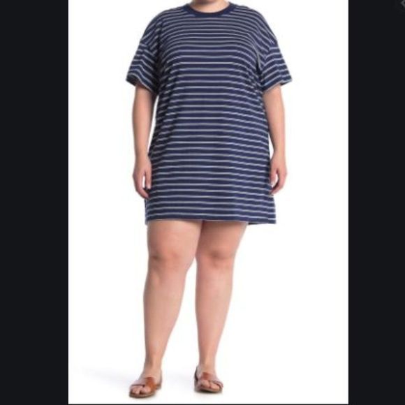Madewell Tina Stripe T-Shirt Dress - Picture 3 of 7